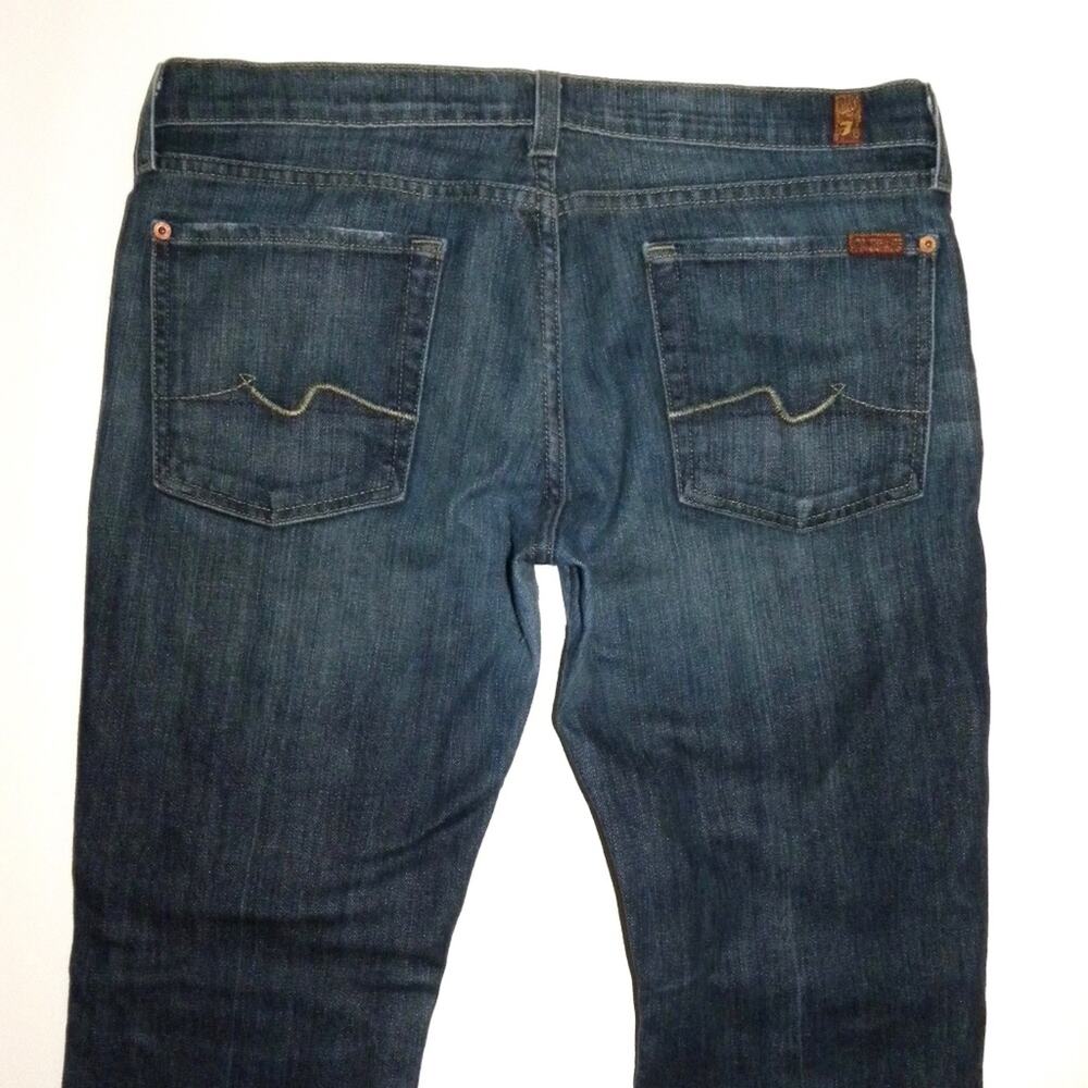 7 FAM Flip Flop Bootcut Jeans Dark Wash size 32 x 29.5"